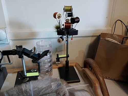 Aventik High Density Foam Fly Tying Vise Tool Holder Tool Caddy And Soft Foam Tool Caddy Tools Combo Pack Fly Tying Accessories Fly Tying Tool Station #TOP3