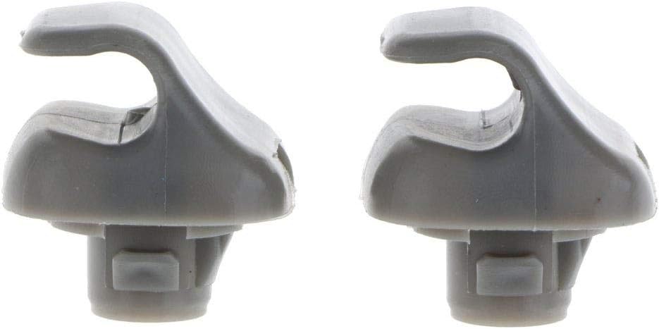 Poweka Sunvisor Clip Hook Replacement Compatible with 1998-2007 Accord 1996-2004 Civic 2007-2011 CR-V 1999-2010 Odyssey 2006-2011 Ridgeline, Replace 888217-S01-A01ZA Gray Pack of 2