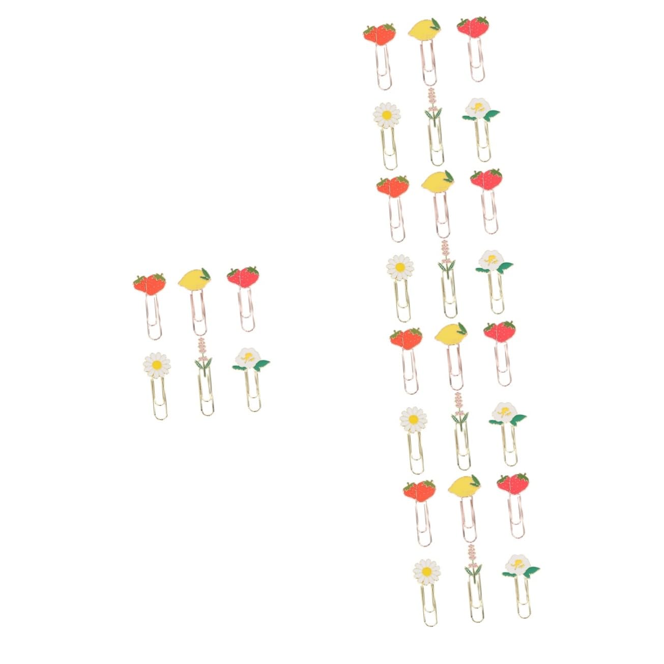 DOITOOL 5 Set Graffette Metalliche Creative Clip Per Documenti Biglietti Visita E Note Accessori Ufficio Decorativi Pratiche E Versatili Per Scuola E Casa 6 Pezzi*5