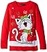 Blizzard Bay Girls' Happy Kitty Christmas Sweater
