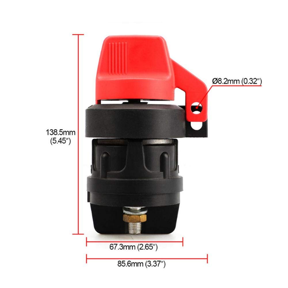 Spurtar Coupe Circuit Batterie 12v, Interrupteur Electrique Terminal