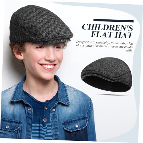 BESPORTBLE Children's Vintage Newsboy Cap for Boys Stylish Toddler Flat Hat Soft Cotton Blend Classic Design for Everyday Wear and Outdoor Activities Multi3