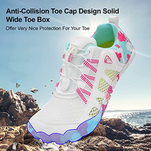Image of XIHALOOK Athletic Hiking Water Shoes Womens Mens Quick Dry Barefoot for Beach Walking Kayaking Surfing Training