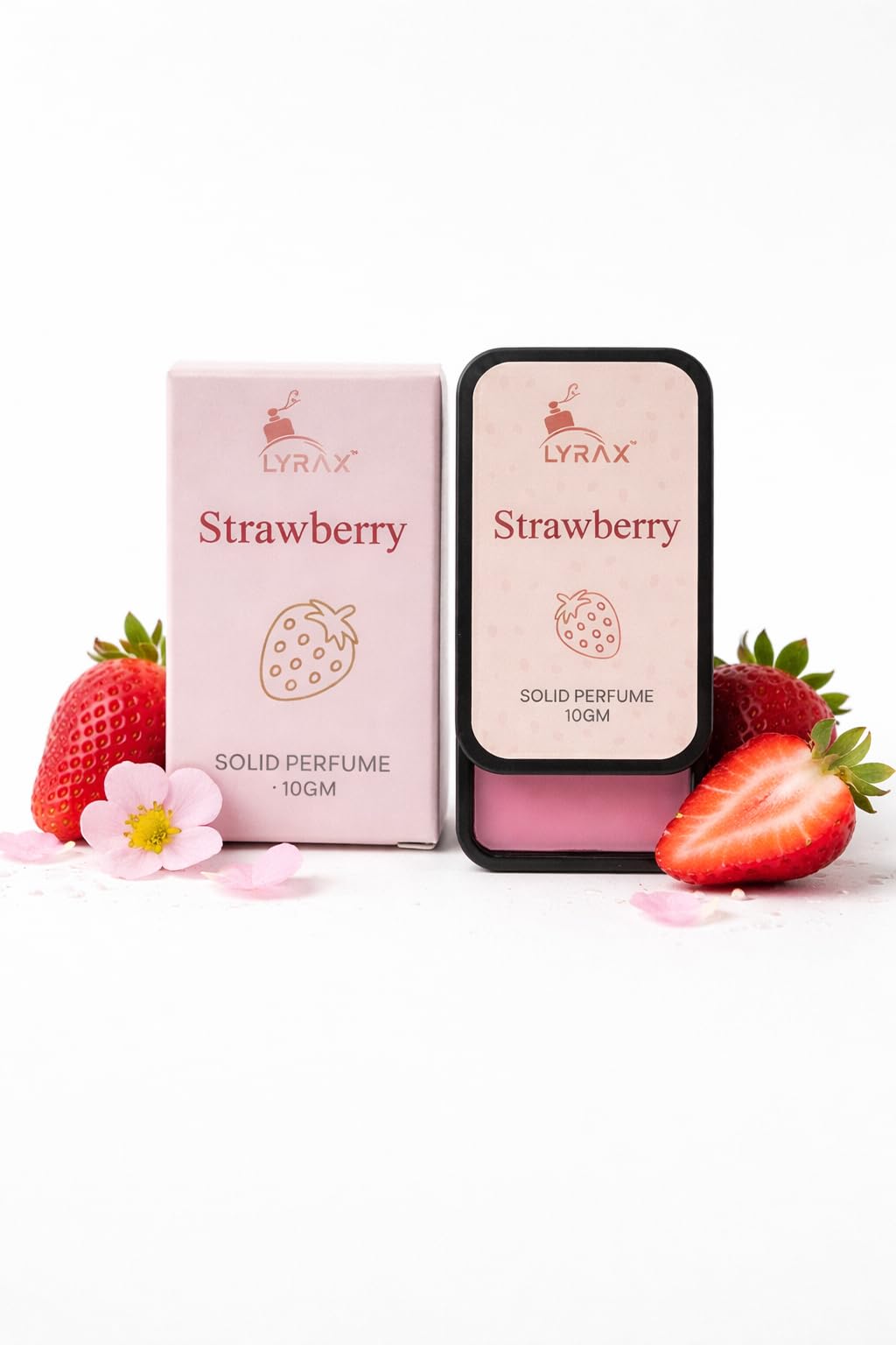Lyrax Strawberry Solid Perfume for Women | Sweet Fruity Long Lasting Fragrance | Pocket-Friendly, Alcohol-Free & Travel Ready | Compact Perfume for Girls & Women (10gm)-image-48