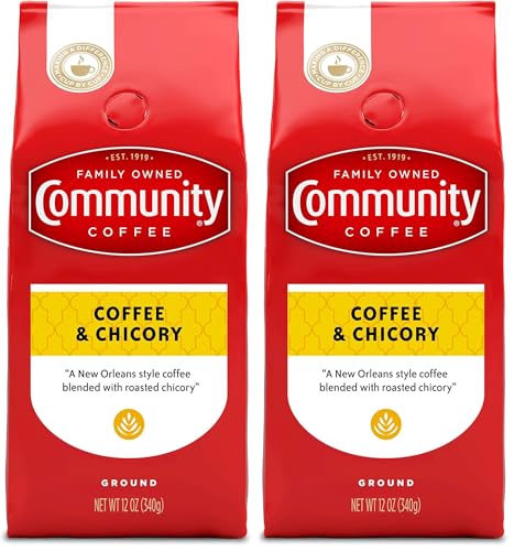 Image of Community Coffee and Chicory Medium-Dark Roast Ground Coffee, 12 Oz (Pack of 2)