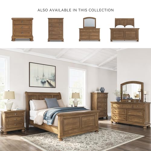 Image of Signature Design by Ashley Furniture Traditional Wood Queen Sleigh Bed