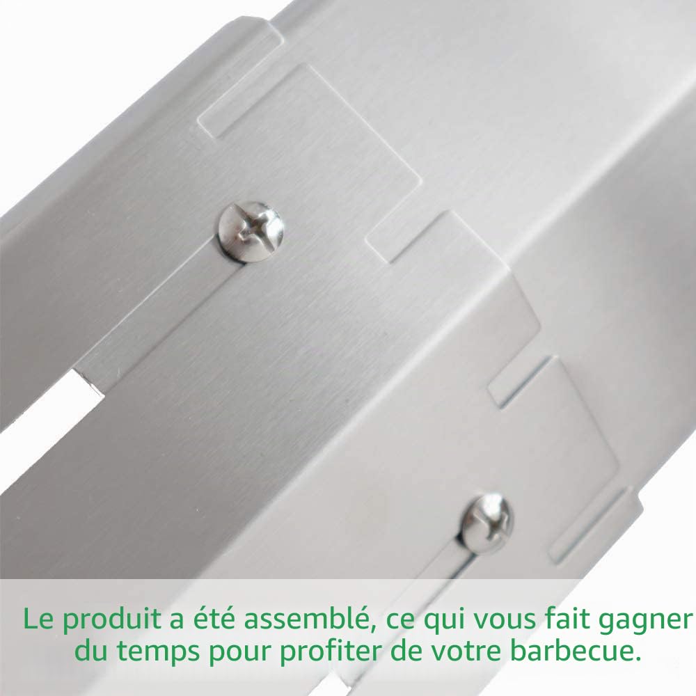 WELL GRILL Universal Cache Bruleur Barbecue gaz 29,8 à 53,3cm Pièces de Rechange pour Blooma, Landmann, Taino, Outback, Campingaz, Charbroil, Barbecook et Autres modèles de Grils, Plaque de diffuseur