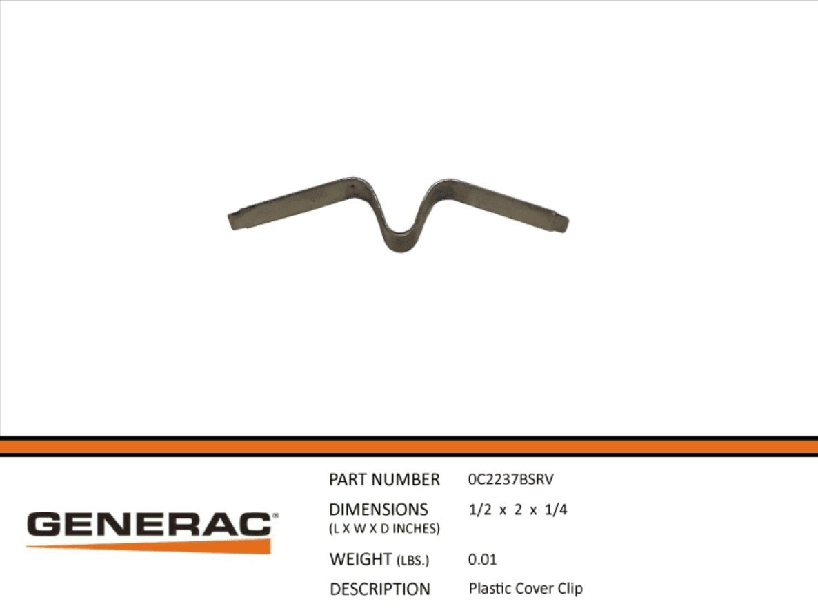 Generac - 0C2237 Plastic Cover Clip