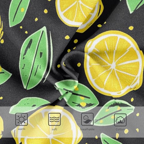 Wusikd Lemon Girls' Underwear Cotton Yellow Green Girls Briefs Soft Toddler Underwear 2T3