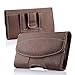 Pouch Case, Premium Horizontal Leather Case Pouch Holster with Magnetic Closure with Belt Clip Holster and Belt Loops