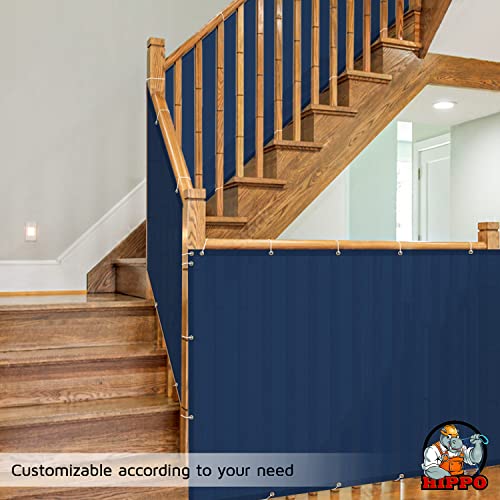 Image of HIPPO Baby Safety Net for Balcony & Staircase Railing Guard for Kids Stairway Safety Net for Baby Toddler (1MTX3MT, Navy)