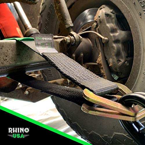 image for Rhino USA Axle Tie Down Straps - Lab Inspected 11,128lb. Break Strengt