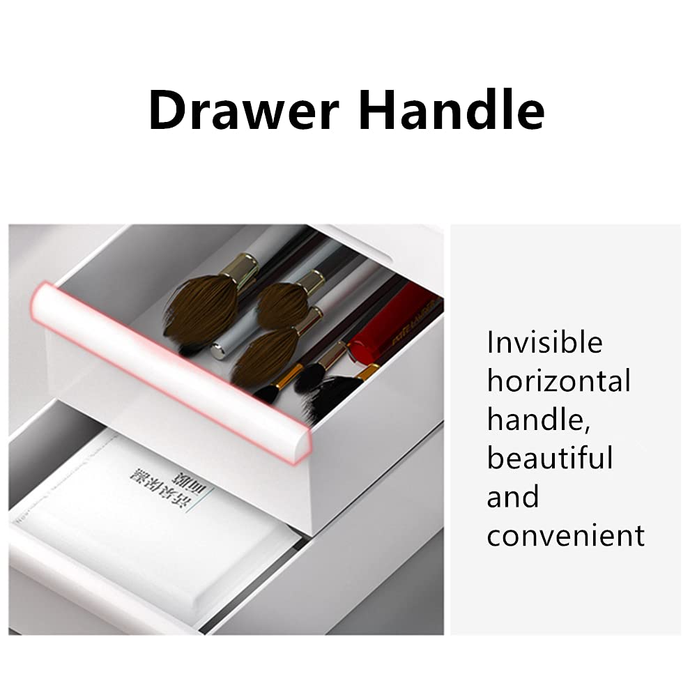 XIOU Makeup Desk Organizer with Drawers - Countertop Organizer for Cosmetics, Vanity Holder for Lipstick, Brushes, Lotions, Eyeshadow, Nail Polish and Jewelry (Pink)