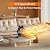 VCJ Portable Space Heater, 1500W/750W Electric Room Heater with Thermostat, PTC Fast Heating Ceramic, Mini Heater with 3 Modes for Patio, Greenhouse, Garage and Indoor Use (Knob)