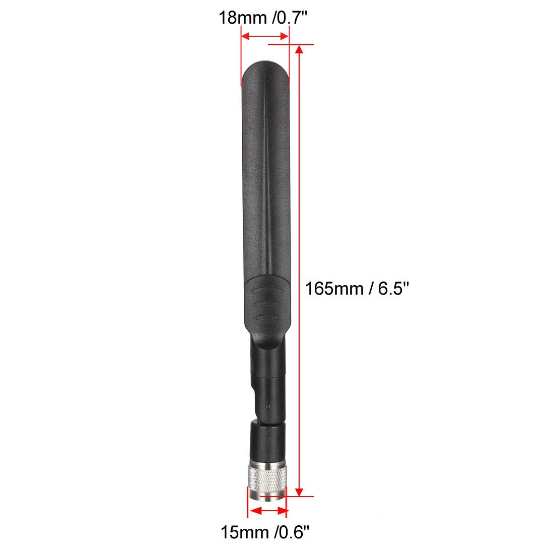 uxcell GSM LTE Antenna 3G 4G 5dBi High Gain 780-960/1710-2700MHz TNC Male Connector Direction Foldable Paddle Type