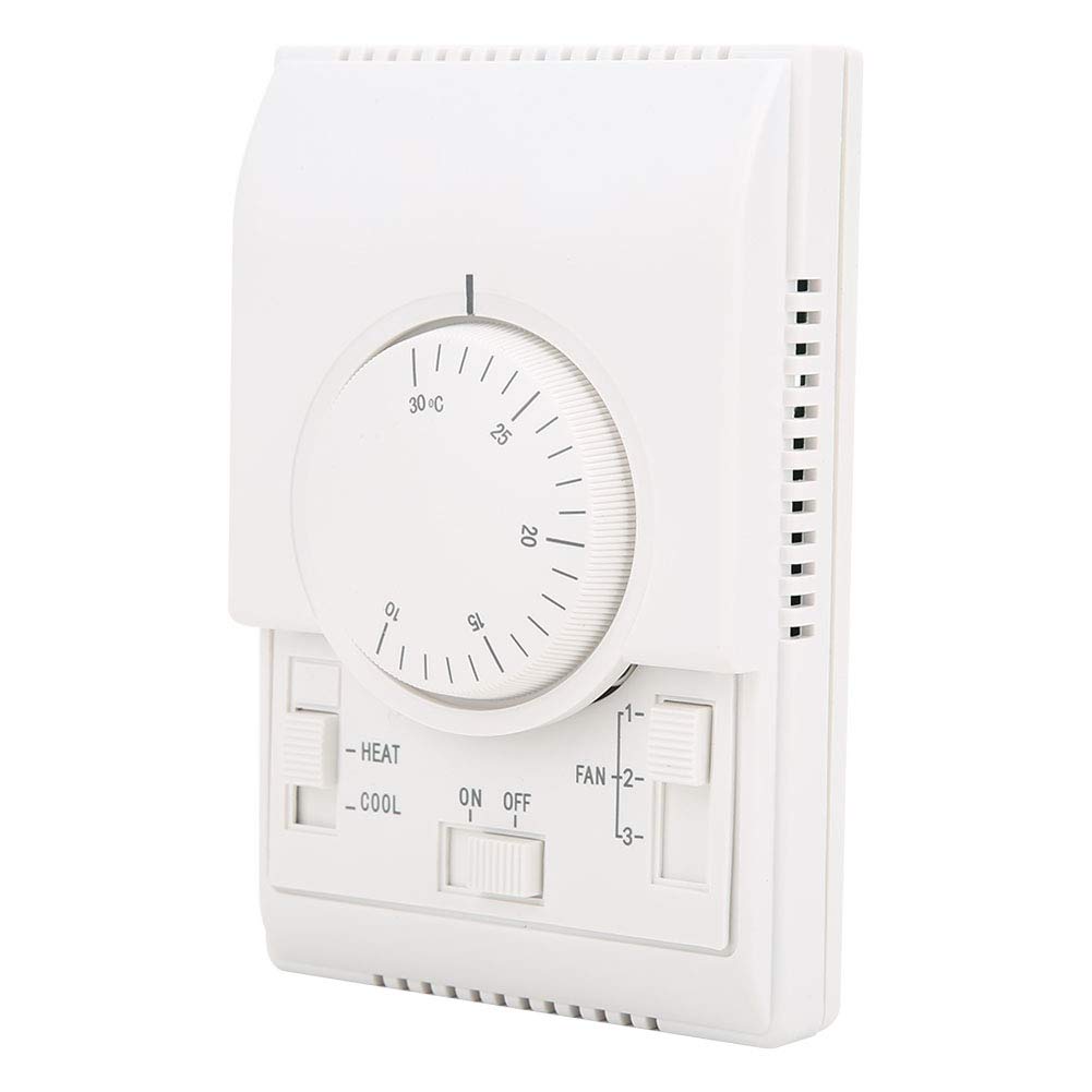 Jelquix Mechanical Temperature Controller Mounted Thermostat for Central Air Conditioning 10-30℃ AC220V with Stable Performance