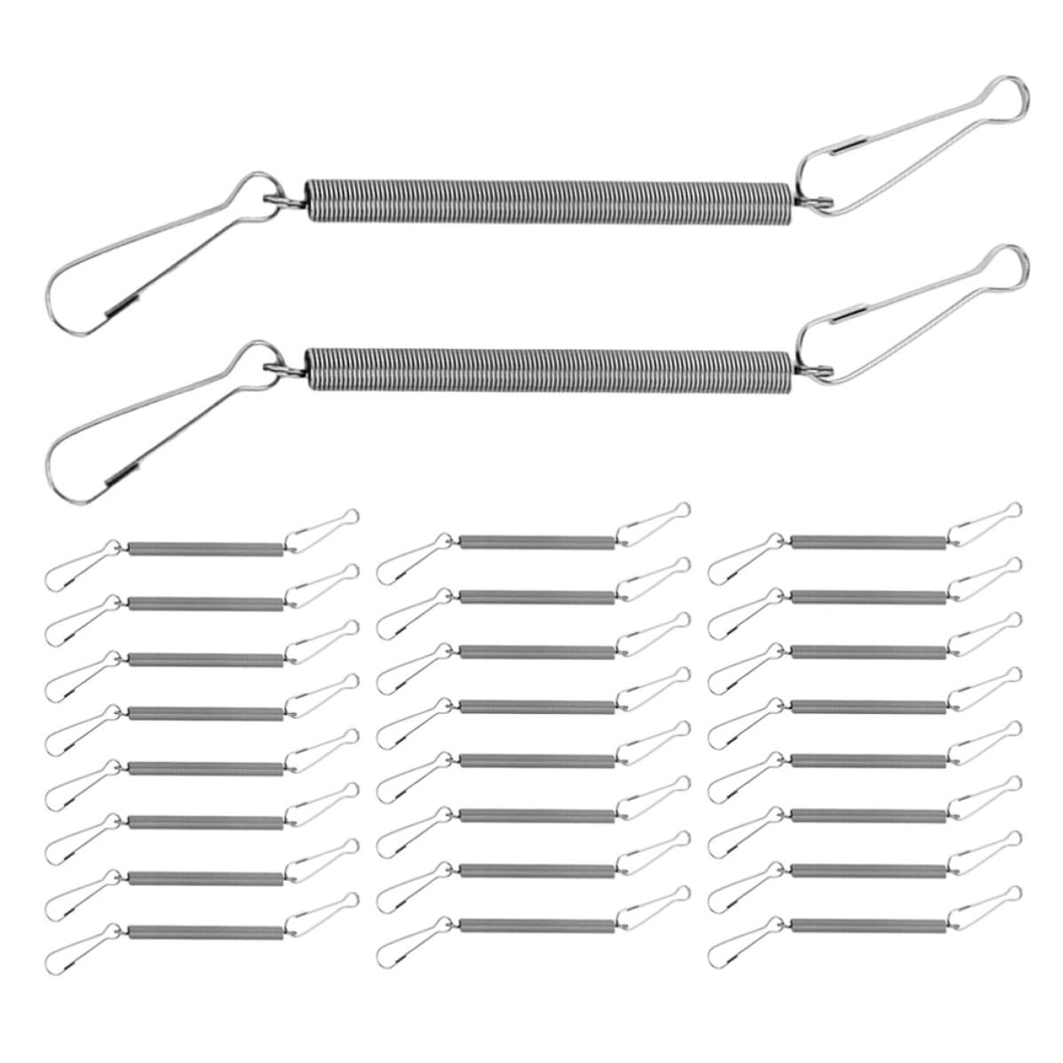 Clips de resorte Toyvian de acero inoxidable con fijación fuerte para bebederos
