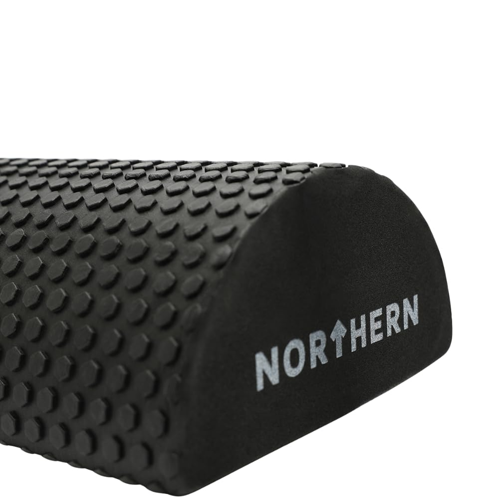 Northern Foam Roller Extra Long Muscle Roller Exercise Lightweight Fitness Foamroller Deep Tissue Self Massage Home Gym Pilates Yoga Pain Relief De-Stress Recovery (Black 45cm - Image 3