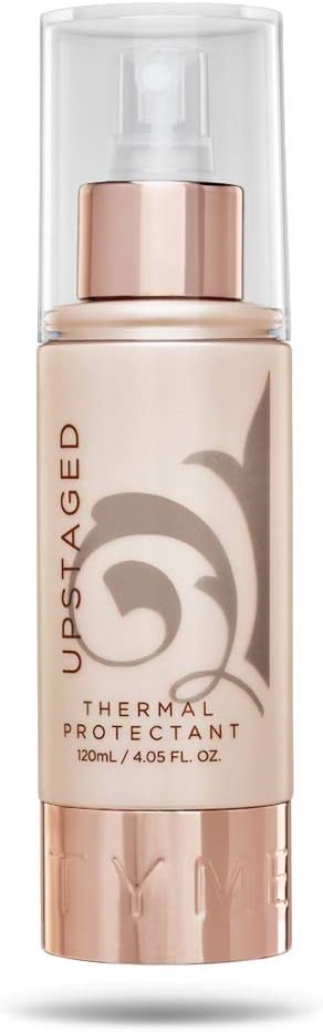 TYME Upstaged Thermal Protectant Heat Proof Spray with Baobab Tree Extract, Honeyquat, Panthenol, and Guar for Luscious Hair, 4.05 Fluid Ounces