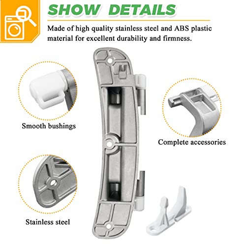 Upgraded 134550800 Affinity Washer Door Hinge With Bushings & 131763310 Door Striker Kit - Fit For Frigidaire Electrolux Kenmore Crosley Washing Machine - Replaces 1191162 Ap3886714 Ps1152380 #TOP1