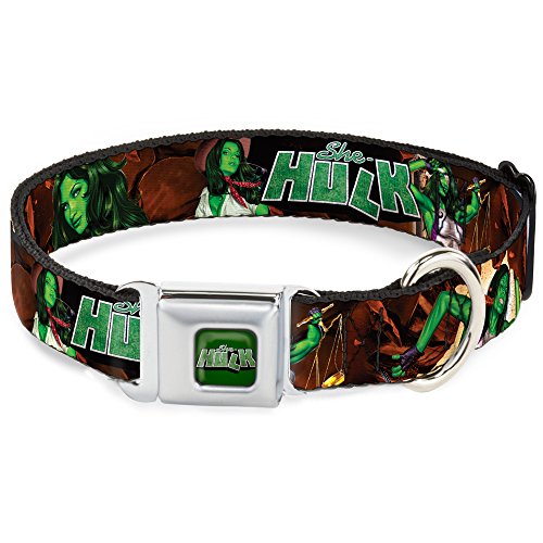 Collier pour chien Buckle Down Miss Hulk grand format imprimé original - 2