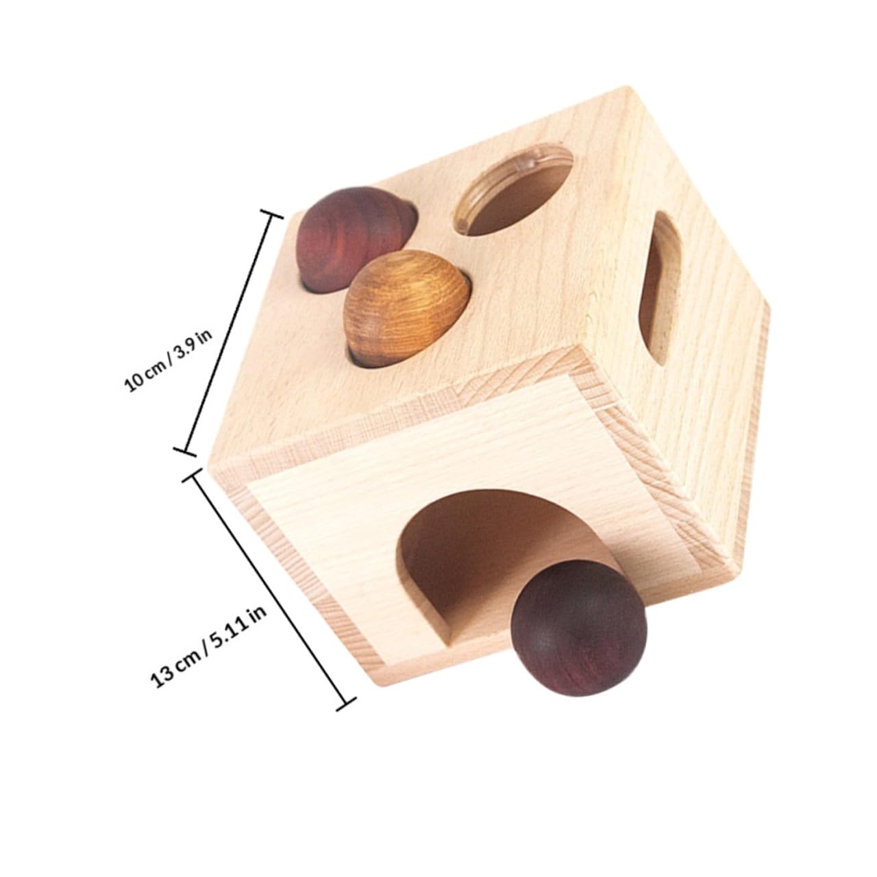 ERINGOGO Giocattolo di Legno da Battere Palline per Bambini, Gioco Educativo per Sviluppo Coordinazione Occhio-Mano, Kit Leggero e Sicuro per Asilo e Casa, Set