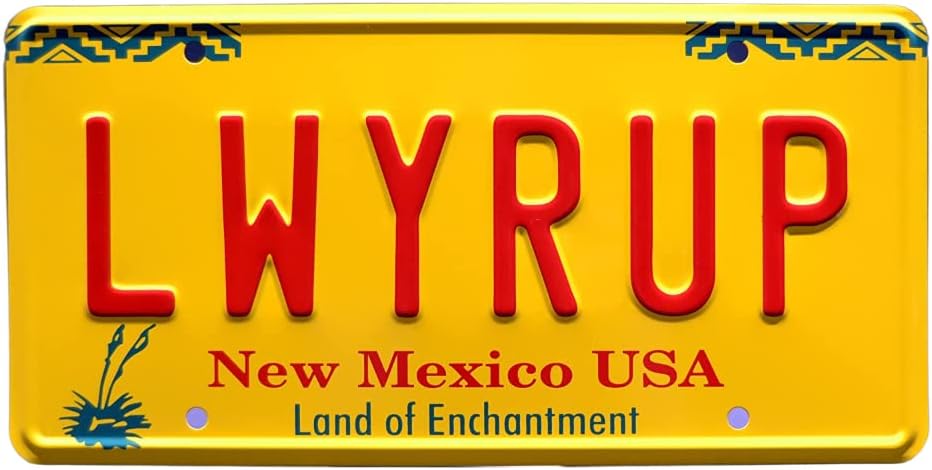- Set of 6 Replica License Plates of The Cars of The TV Series Breaking Bad - PF19