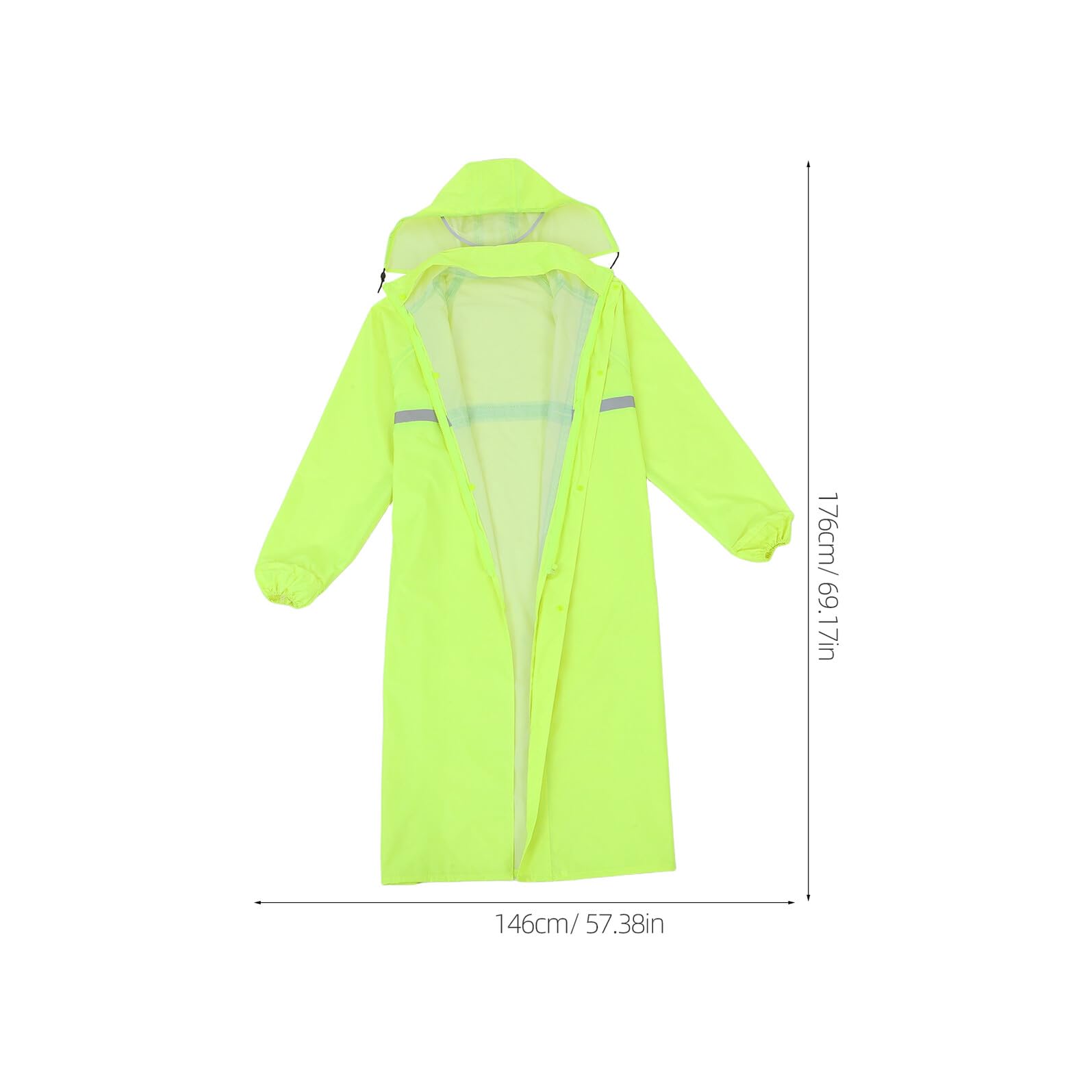 Poncho Antipioggia lungo Unisex con Cappuccio e Riutilizzabile Tuta Antipioggia Outdoor per Campeggio e Trekking con Isolamento Rinforzato