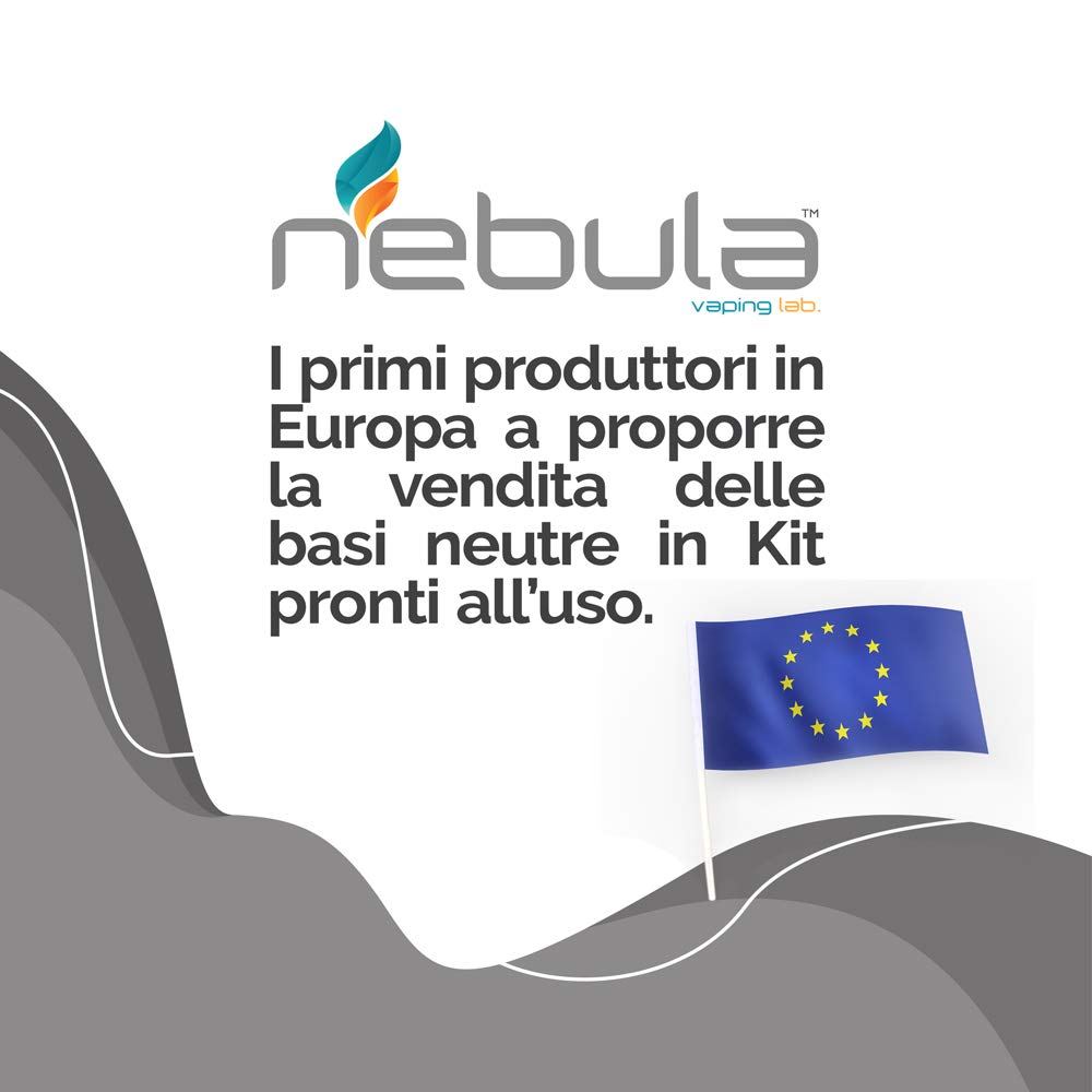 NEBULA KIT BASE NEUTRA 100 ML 50VG/50PG GLICOLE PROPILENICO GLICERINA VEGETALE