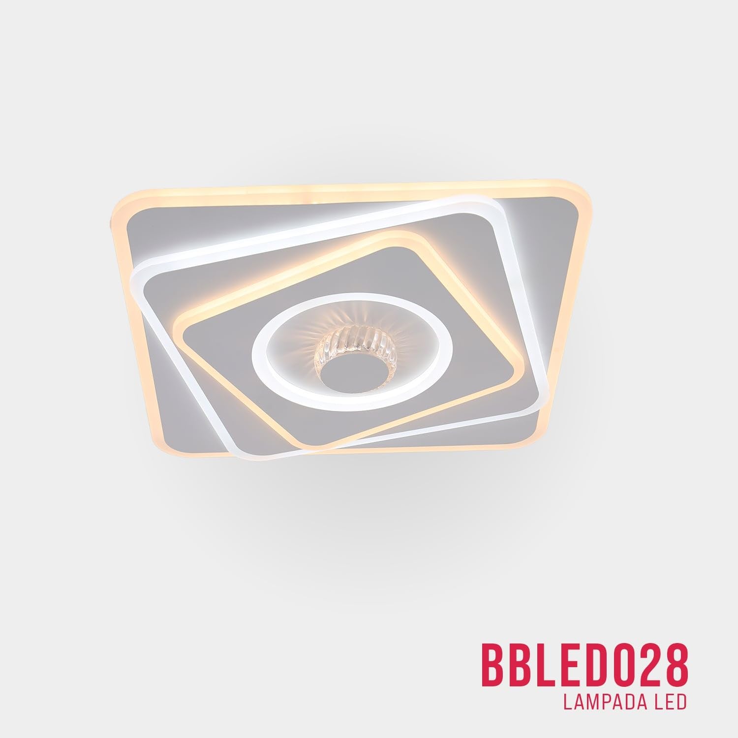 buybuy Lampadario LED 100W, Telecomando 2.4G, Luce Regolabile 6800lm BBLED028