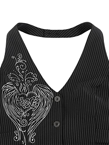 Dghisre Women Short Top ShirtHalter Deep V-Neck