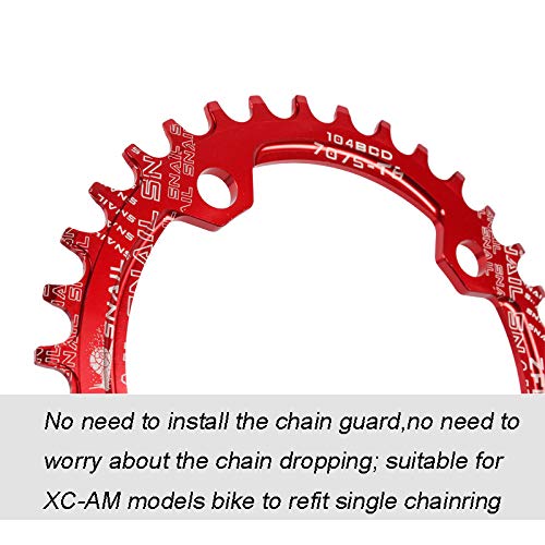 image for DockMoor Bike Chainring Narrow Wide Chainring 104 BCD Mountain Bike BM