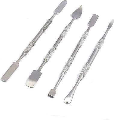 AAProTools 4pcs Stainless Steel Wax Clay Sculpting kit Carver Spatula Chisel Halloween Model Make Home DIY Tools