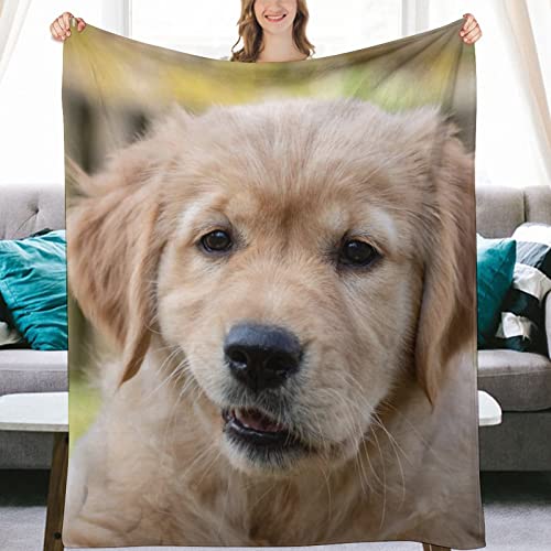 Plaid canapé polelle chiot mignon couverture flanelle lit douce 100x130cm - 5
