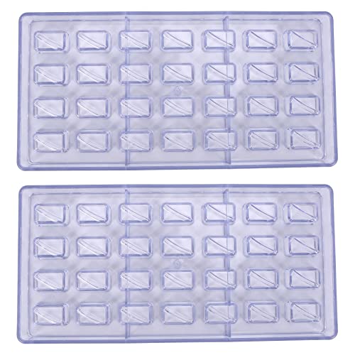 Evarbuild Lot de 2 moules à chocolat en polycarbonate pour fabrication de chocolats Cover