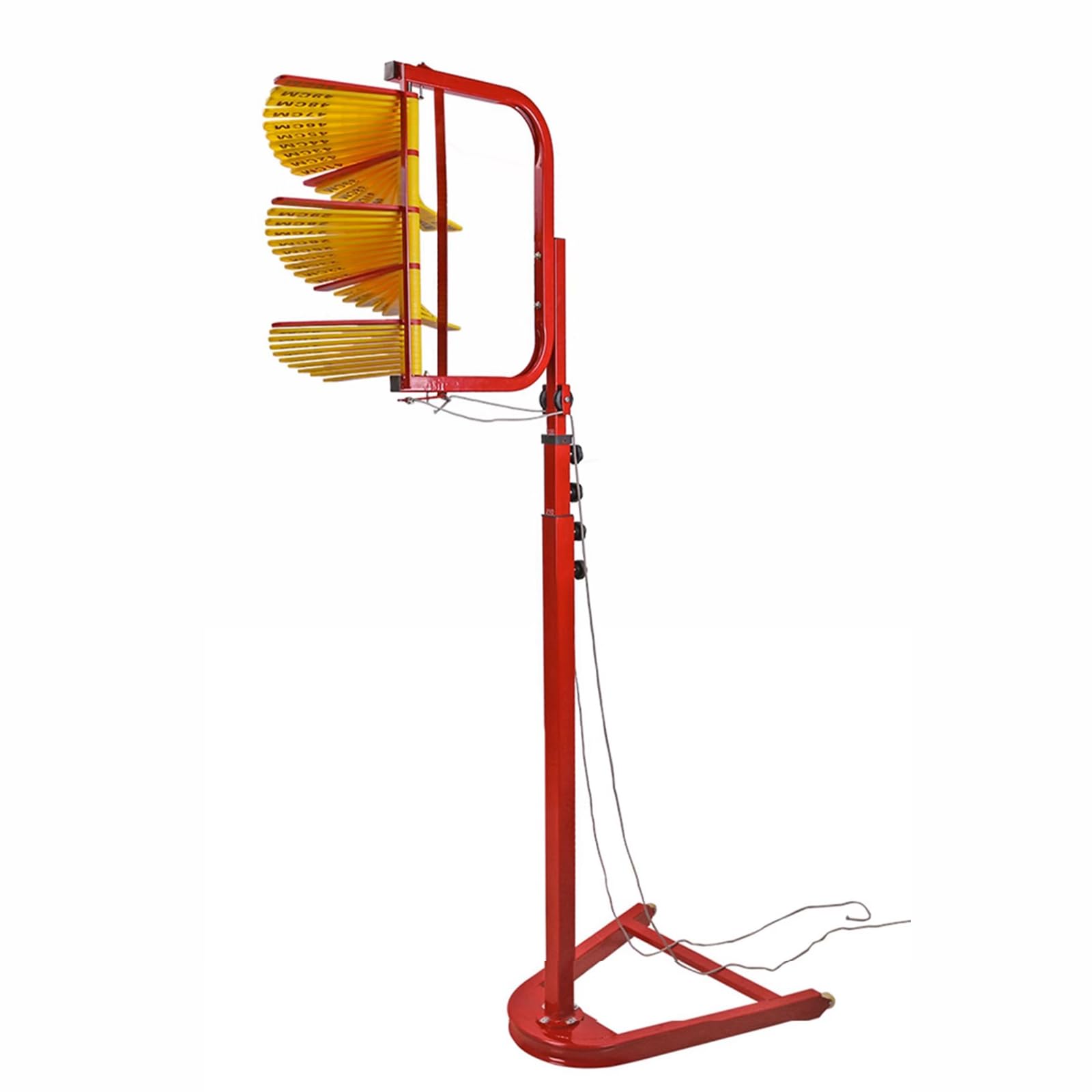 Probador de salto vertical, instrumento de medición de salto de altura ajustable, material ABS, de pie con cordón de reinicio para entrenamiento de salto