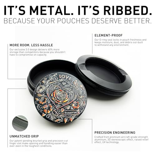Image of Metal Can For ZYN | Metal Container | Pouch Container | Small Storage Tin (Love)