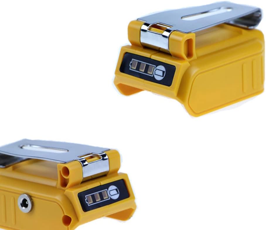 18V/5A Battery Adapter USB Charger for Dewalt 20V Lithium Battery with 12V DC Interface and LED Light