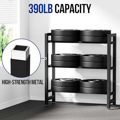 Image of 3 Tier Dumbbell Rack, Weight Rack for Home Gym