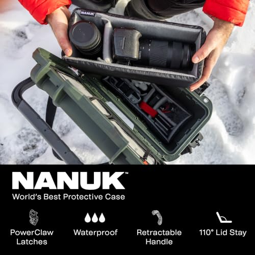 Image of NANUK T30 Waterproof Camera Case with Cubed Foam (16L) - Hard Protective Case for Cameras, Drones & Sensitive Equipment - Dustproof & Impact Resistant - Black