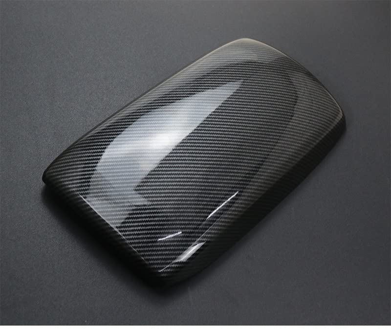 Pour Audi A6 C6 2005-2011, garniture de boîte de rangement de levier de vitesses en fibre de carbone, autocollants de garniture de console centrale, accessoires de tuning intérieur de voiture  34
