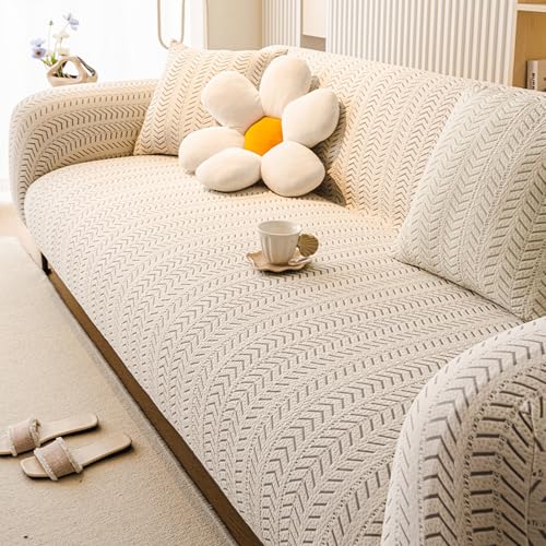 Housse de canapé élastique en textile noble lavable