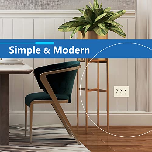 Image of LIDER Decorator Switch Cover, Screwless Wall Plate, Mid-Size 3-Gang 4.88 inch x 6.77 inch, LSWP-33M-LA, UL Listed, Thermoplastic, Matte Light Almond, 1-Pack