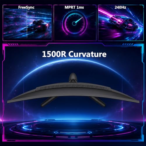 Image of Z-Edge 27 inch 2K Curved Gaming Monitor, 240Hz Curved Monitor UG27PX | 240Hz, 1500R