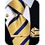 A-yellow blue striped