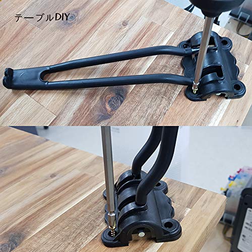 Folding Table Iron Leg-Set of 4 Furniture Hairpin Tables Legs for Side steal Desk-Heavy Duty Easy Install Adjustable Coffee Small dining wood With Metal Legs-DIY Sofa Portable Laptop hairpins (10.3in) - Thumbnail 6