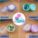 Cosywell Small Plastic Travel Jars for Creams - TSA Approved Refillable Cosmetic Containers - Leak-proof Travel Size Containers with Lid for Lotion, Makeup, Cosmetics - 6 Pieces - Image 5