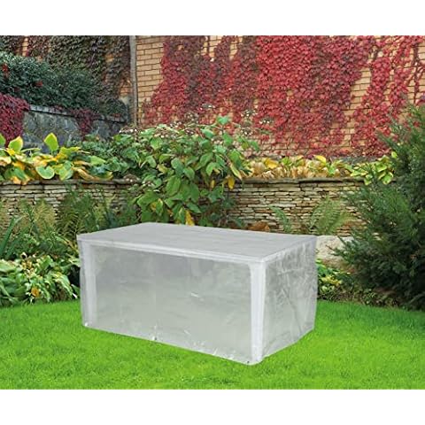 Funda para Mesa de jardín Cuadrada Transparente Happy People 79291 Cover