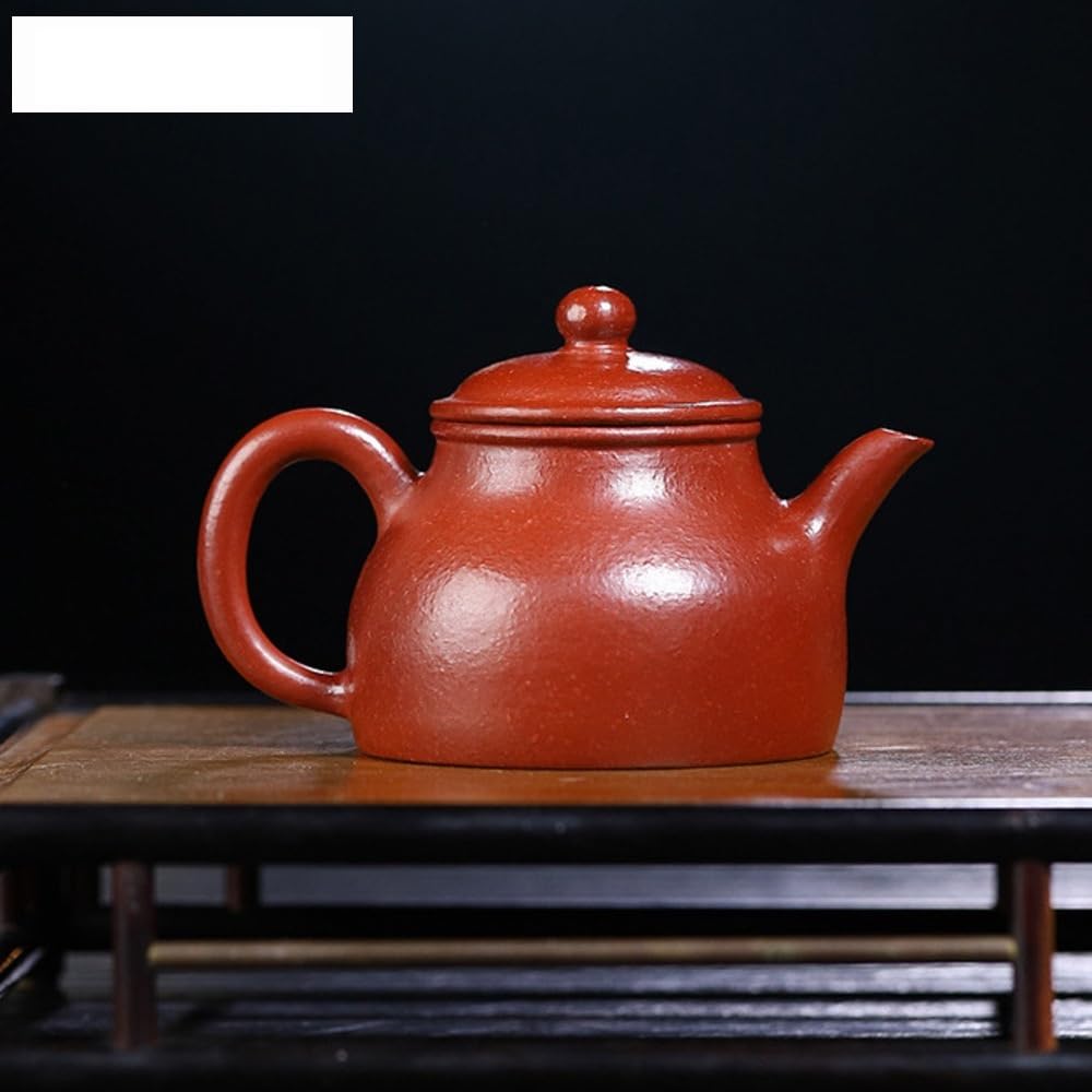 Tetera Infusiones Teteras de arcilla púrpura antiguas de 130ML, tetera hecha a mano, tetera de mineral crudo con filtro, suministros de juego de té chino Zisha Teapot
