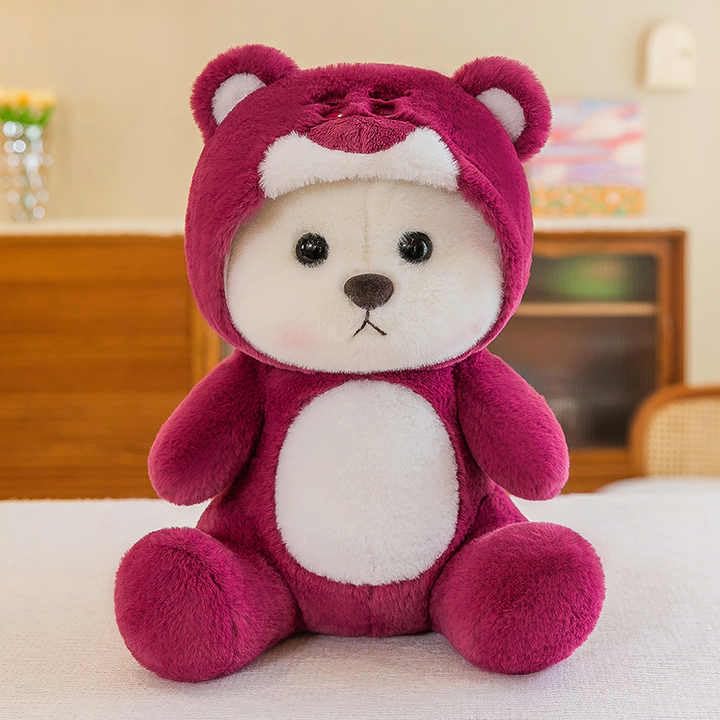 Image of Hoodie Teddy Bear Gift for Baby Girls Hooded Soft Toy Adorable Plush Toys for Kids & Babies Animal Stuffed Toy Safe & Huggable Gifts for Toddlers Boys & Girls 30 CM